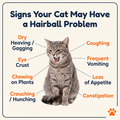 How it works: cat grass and lecithin help swallowed hair pass naturally