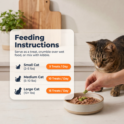 Customer results: fewer hairballs within 2 weeks of daily use